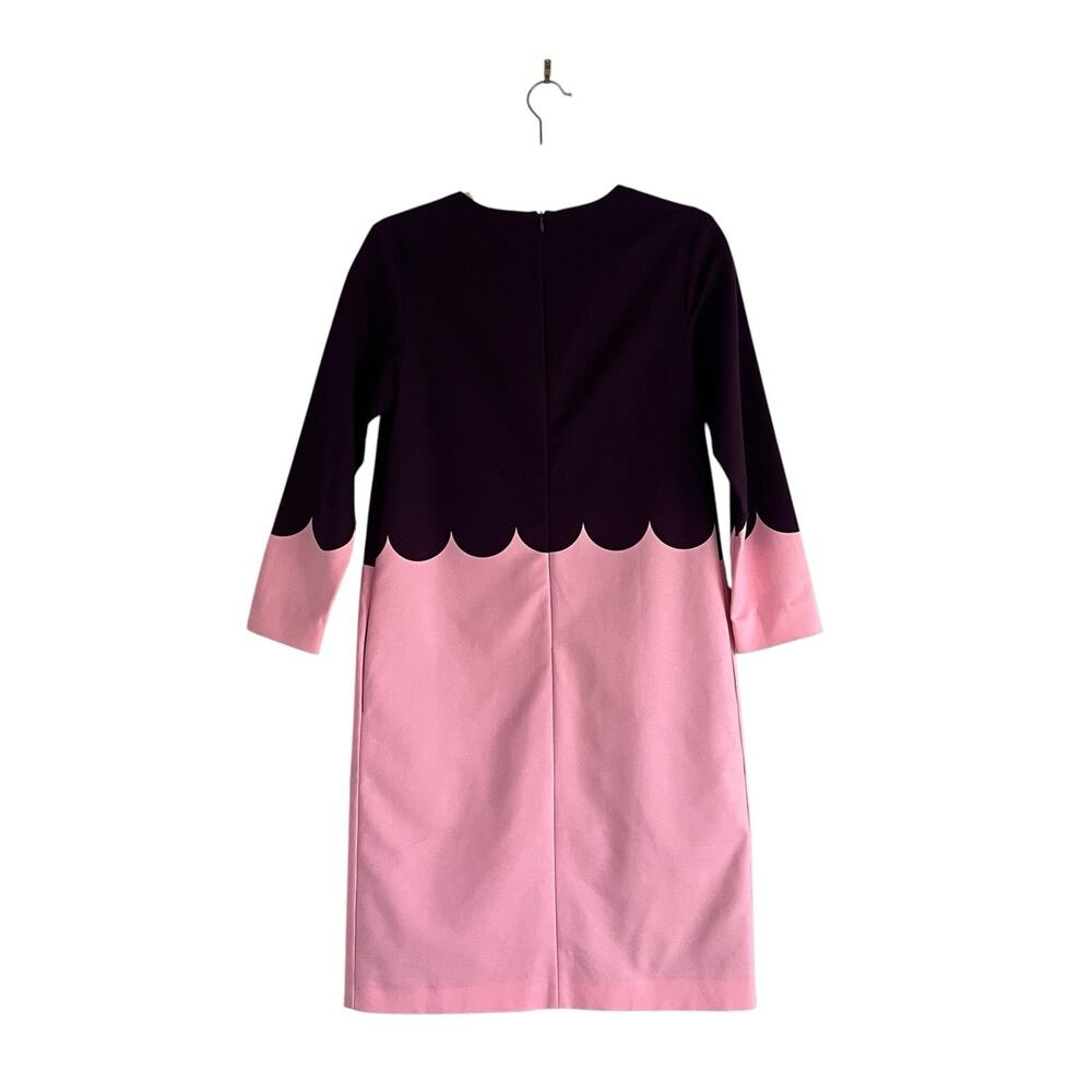 Marimekko Lilian Shift Dress Lanketti Scallop Print Size 2 Mod Preppy chic Lux - Picture 4 of 13